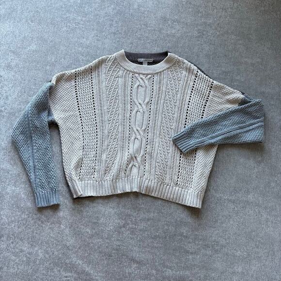 Autumn Cashmere Sweaters - Cotton by Autumn Cashmere Colorblock Knit Sweater